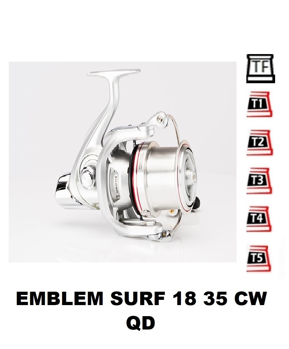 Bobinas y accesorios compatibles con carrete Daiwa Emblem Surf 18 35 CW QD