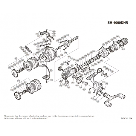 Despiece Carrete Sahara 4000 RD DH