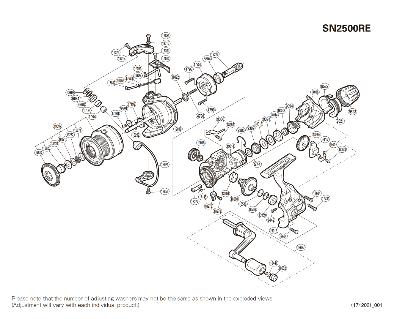 Ersatzteile für Sienna 2500 RE Rollen