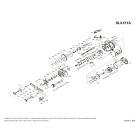 Peças de reposição para SLX 151 A canhoto
