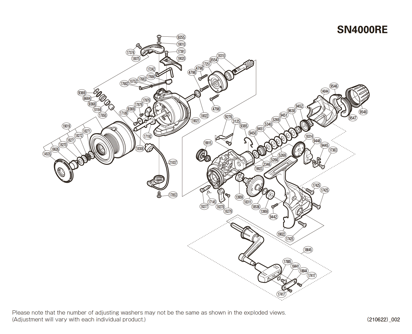 Ersatzteile für Sienna 4000 RE Rollen