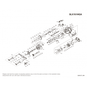 Onderdelen voor SLX 151 A HG linkshandig molens
