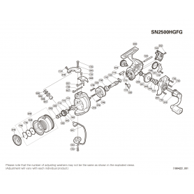 Sienna 2500 FG HG Makaraları için Yedek Parçalar