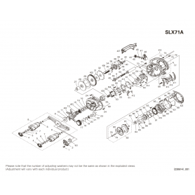 Peças de reposição para SLX 71 A canhoto