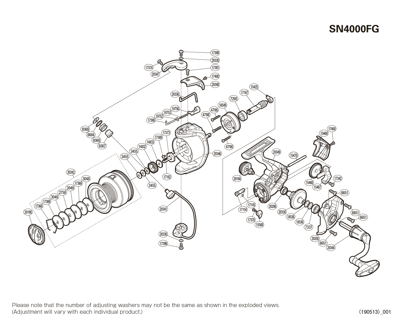 Peças de reposição para Sienna 4000 FG