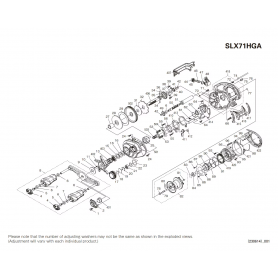 Despiece Carrete SLX 71 HG A Zurdo