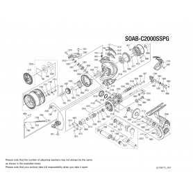 Despiece Carrete Soare C2000SS BB A PG