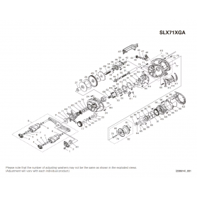 Despiece Carrete SLX 71 XG A Zurdo