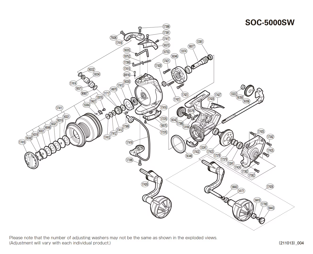 Onderdelen voor Socorro 5000 SW molens