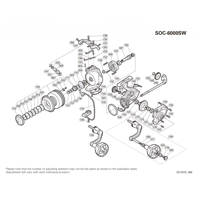 ▷ Socorro 6000 SW Reel Spare Parts【Mv Spools】