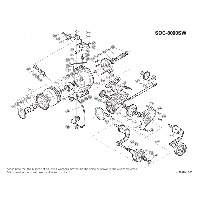 ▷ Socorro 8000 SW Reel Spare Parts【Mv Spools】