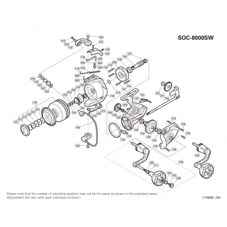 Onderdelen voor Socorro 8000 SW molens