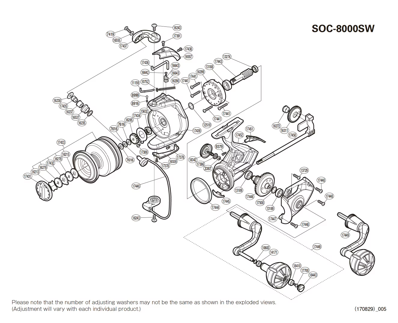 Ersatzteile für Socorro 8000 SW Rollen