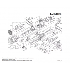 Sustain C5000 FJ XG Makaraları için Yedek Parçalar