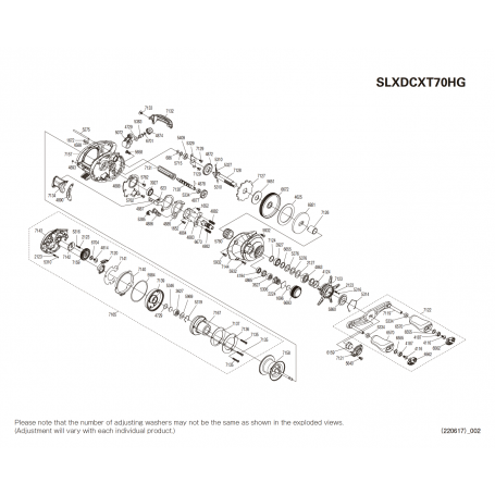 Pezzi di ricambio per SLX 70 XT DC HG destro