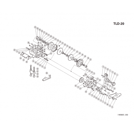 TLD 20lb Right-handed Reel Spare Parts