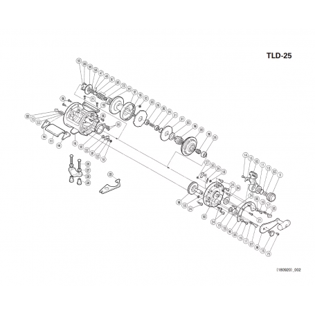 Despiece Carrete TLD 25lb Diestro