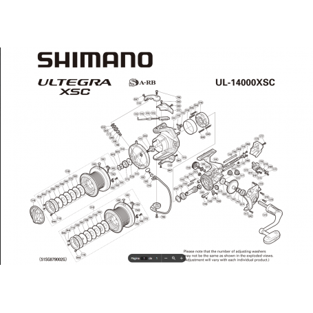 Despiece Carrete Ultegra 14000 XSC