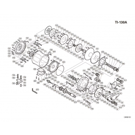 Onderdelen voor Tiagra 130lb A W rechtshandig molens