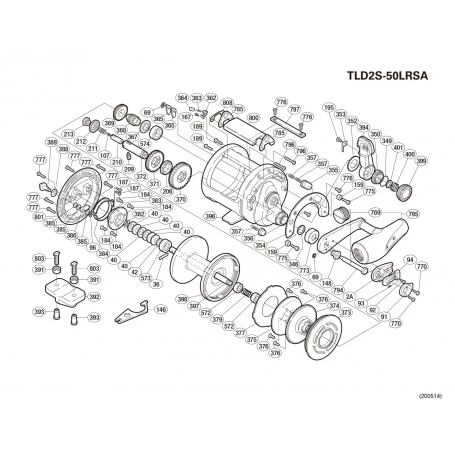 Pièces détachées TLD II 50lb A 2-Speed LRS