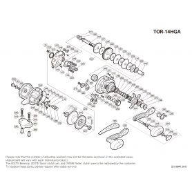 Peças de reposição para Torium 14lb A HG Destro