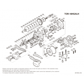 Ersatzteile für Torium 16lb A HG Linkshänder Rollen