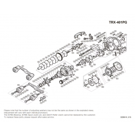 Ersatzteile für Tranx 401 A Linkshänder Rollen