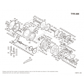 Pièces détachées Tyrnos 30lb 2-Speed droitier