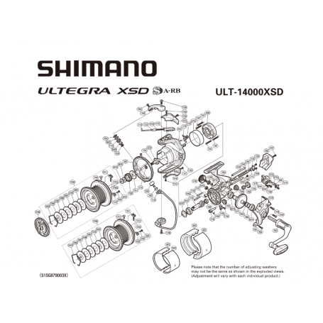 Despiece Carrete Ultegra 14000 XSD