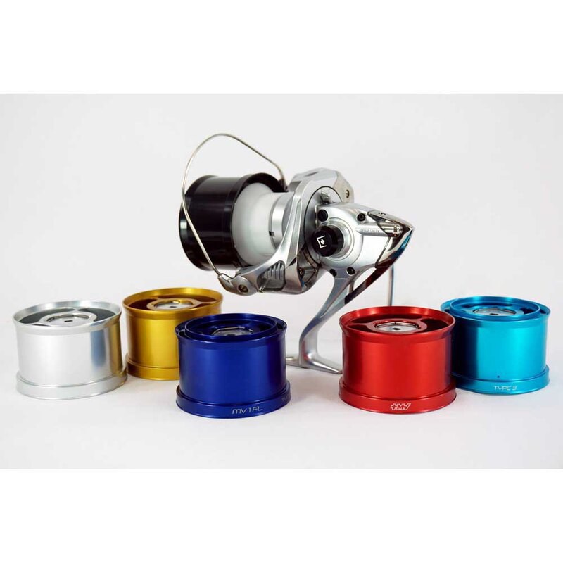 Aluminium Straight Spool Bull's eye [9080]【Mv Spools】