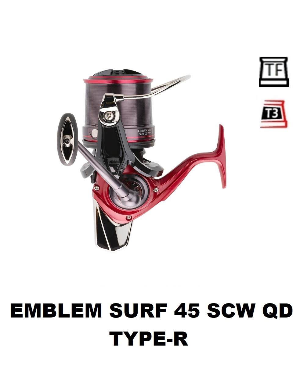 Ile uyumlu olta makinesi yedek kafalan Emblem Surf 45 SCW QD TYPE-R