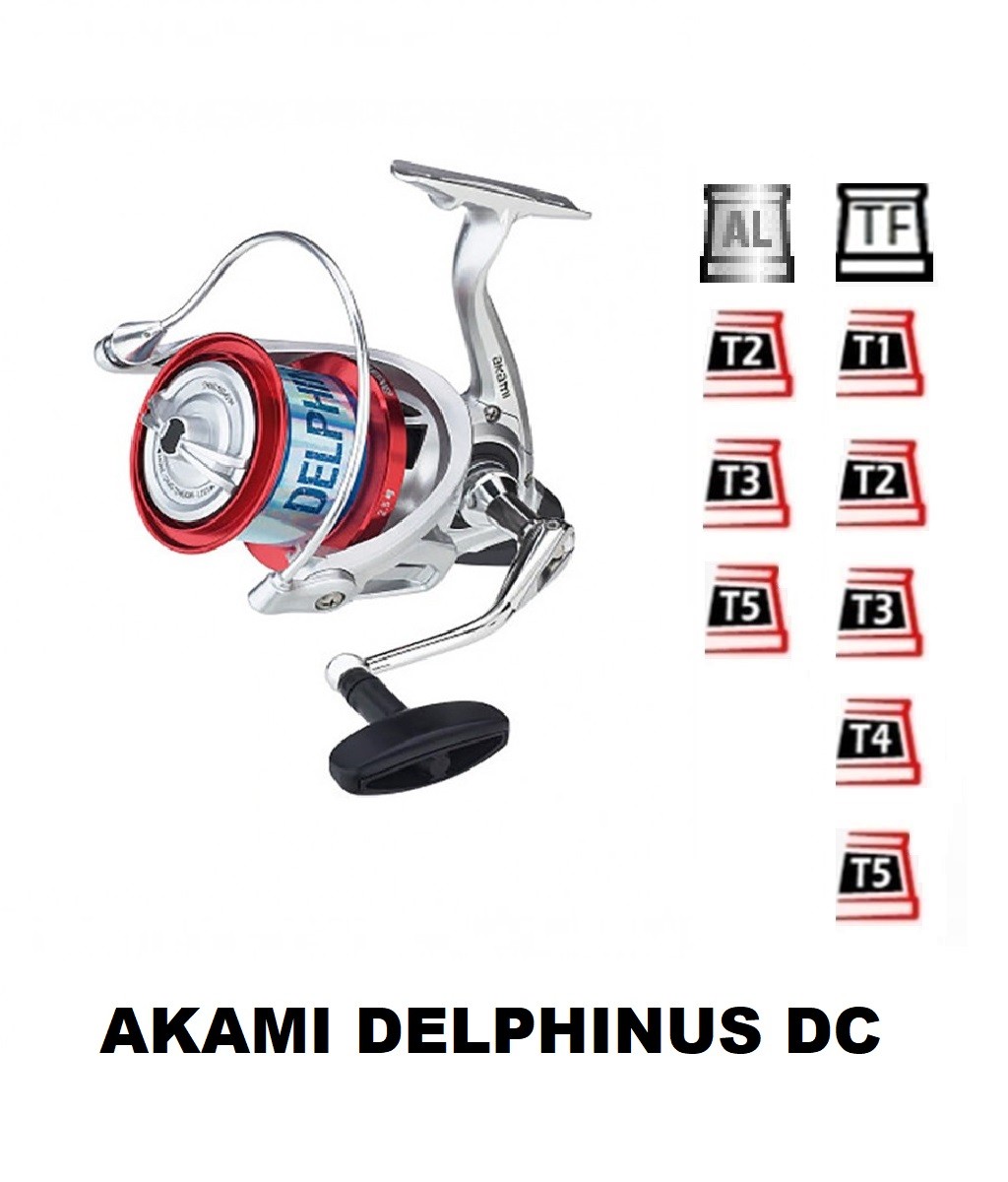 Ile uyumlu olta makinesi yedek kafalan Akami Delphinus DC