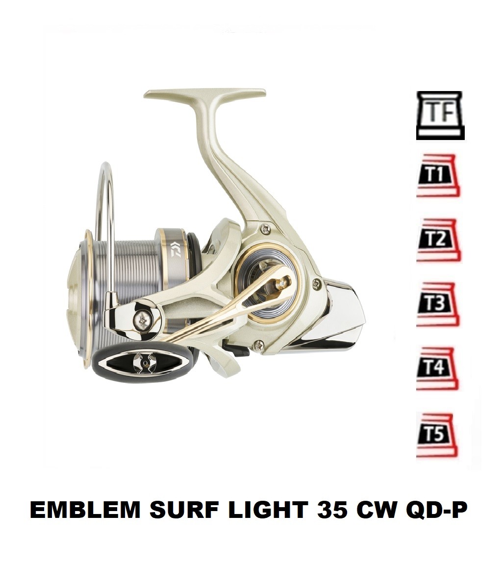 Mit Emblem Surf Light 35 CW QD-P TYPE R Exceller kompatible Spulen