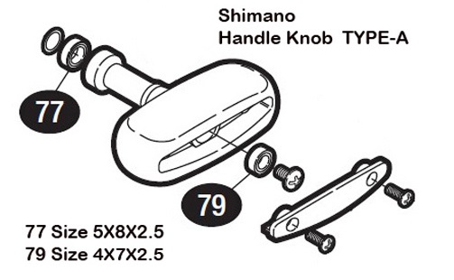 Type A Knob for Fishing Reel